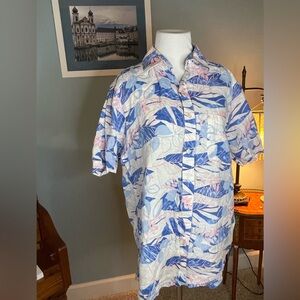 Club Room Linen Luxury men’s Hawaiian shirt size‎ Medium